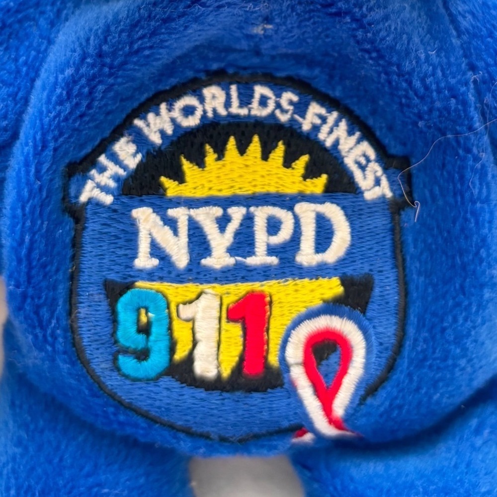 Plushland 9/11 Memorial Bear Lot NYPD 911 September 11 Twin Towers 8" Set of 2 - Picture 3 of 6